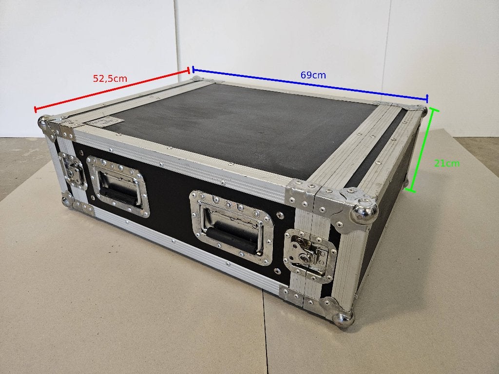 Flightcase rack 19" 4U diepte 66cm, Muziek en Instrumenten, Behuizingen en Koffers, Gebruikt, Overige instrumenten, Flightcase
