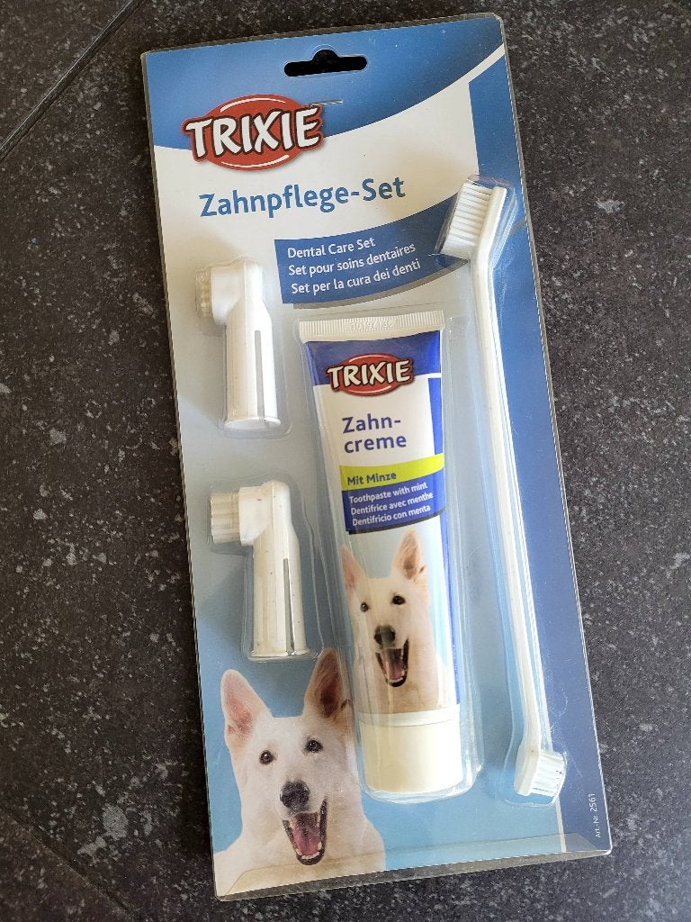 Tandverzorgingsset voor honden, Dieren en Toebehoren, Honden-accessoires, Trixie, Ophalen, Zo goed als nieuw, Overige typen