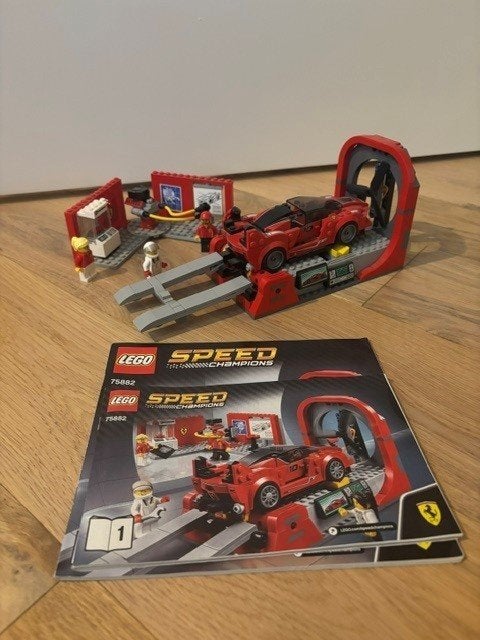 LEGO Speed Champions Ferrari FXX K centre de développement, Enlèvement ou Envoi, Lego, Ensemble complet, Speed Champions