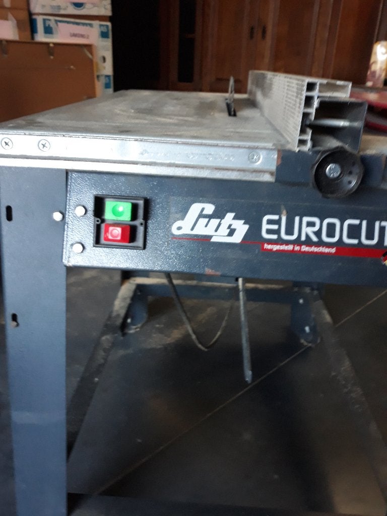 Cirkelzaag Lutz eurocut tafelmodel, Doe-het-zelf en Bouw, Gereedschap | Zaagmachines, Ophalen, Cirkelzaag, Zo goed als nieuw, Andere