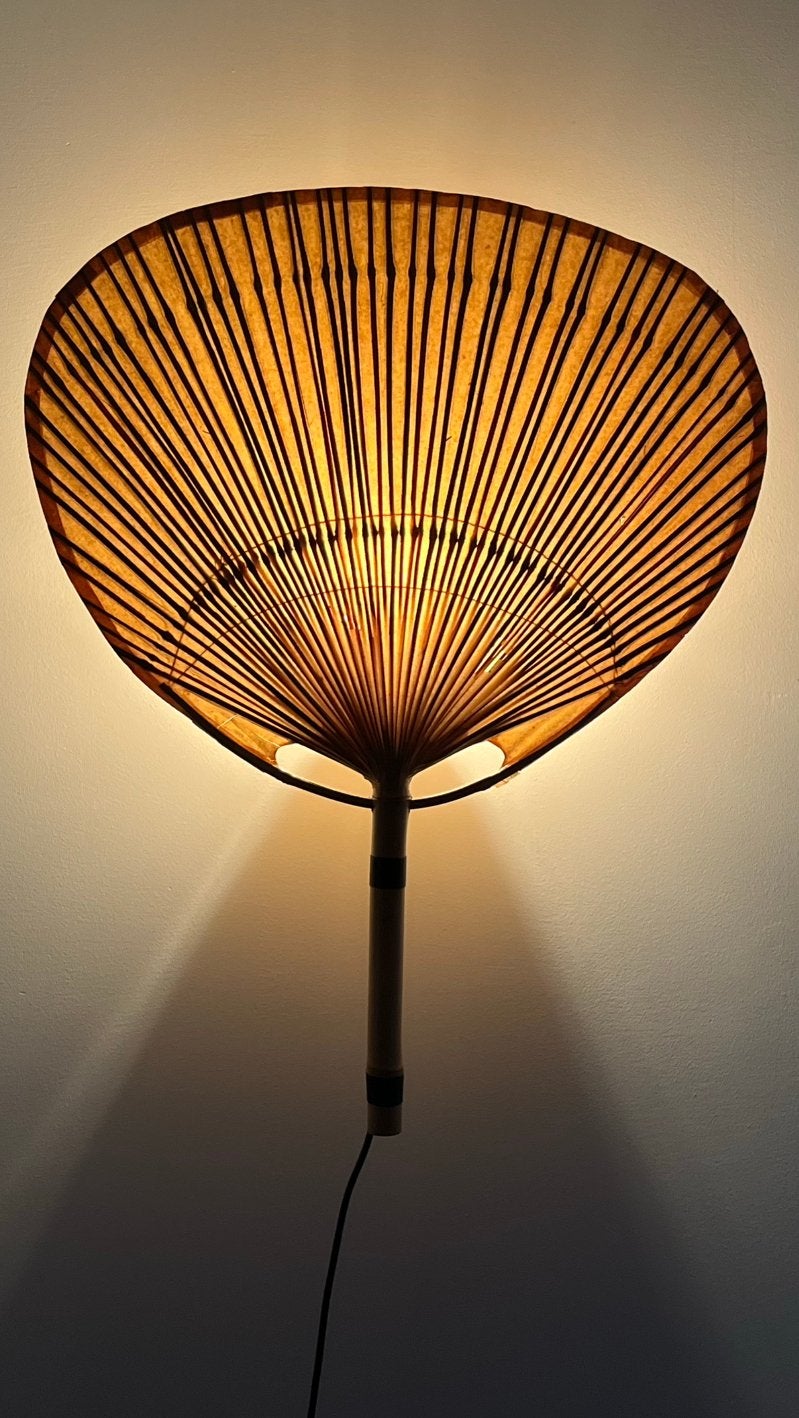 Ingo Maurer Uchiwa wandlampen, Ophalen, Gebruikt, 70's