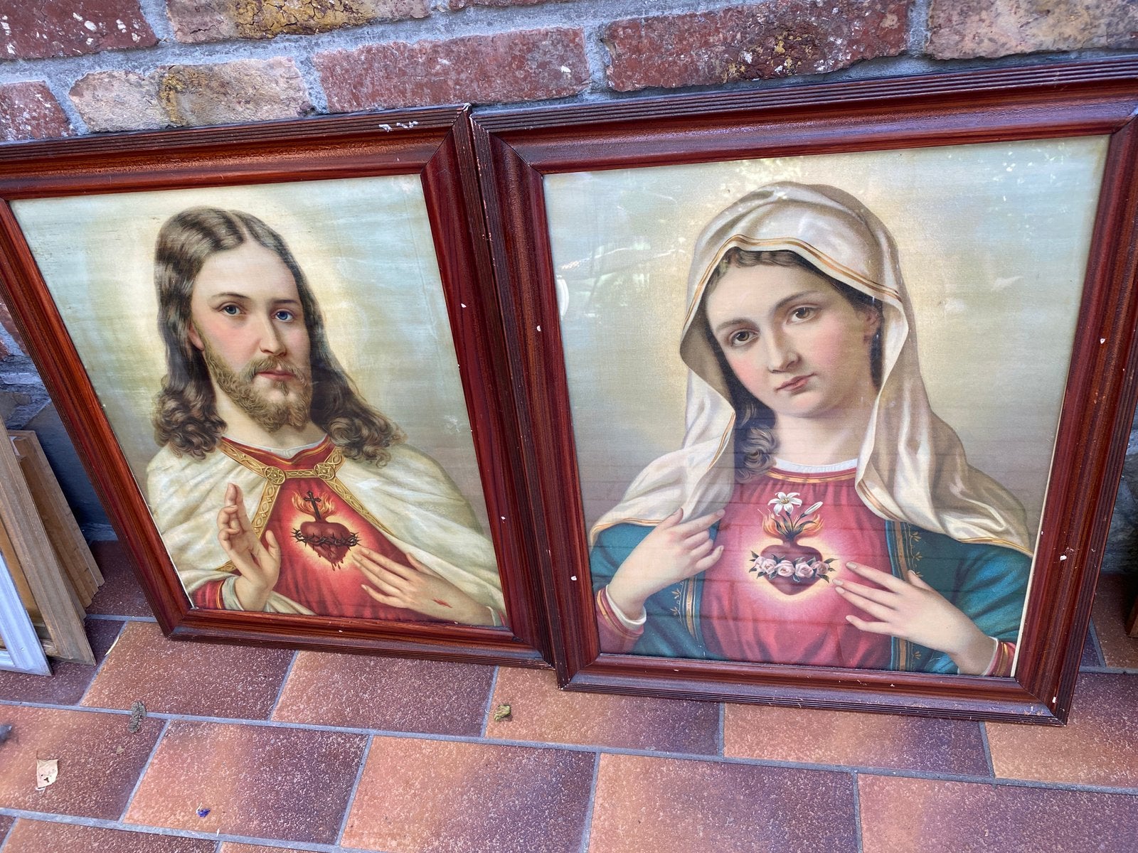 Kader Jezus en Maria, Antiek en Kunst, Ophalen