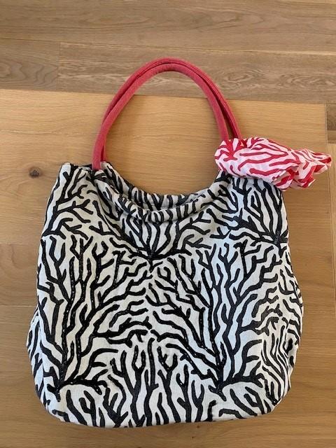 Sac à main/sac de plage en coton par Bulaggi, Bijoux, Sacs & Beauté, Enlèvement ou Envoi, Utilisé, Gris, Sac à main