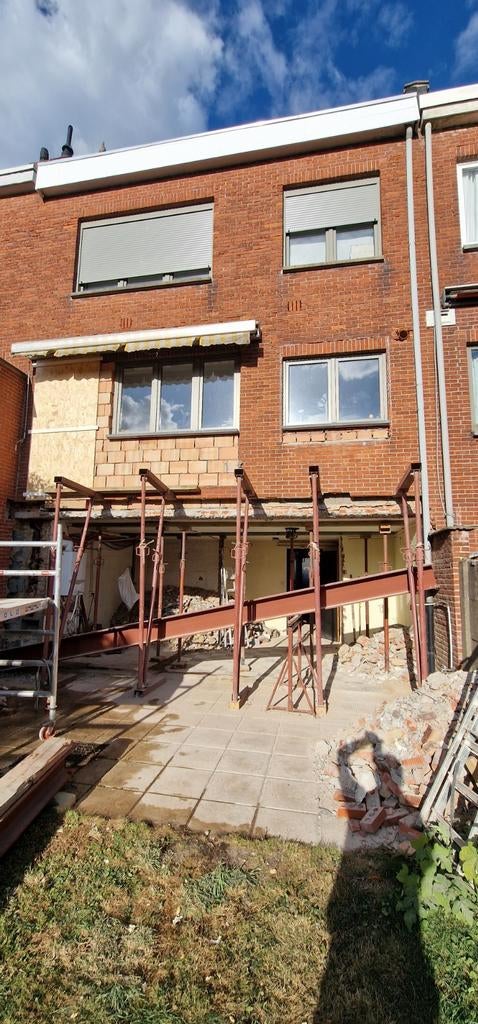Muur afbreken en poutrel plaatsen.0465784727, Enlèvement ou Envoi