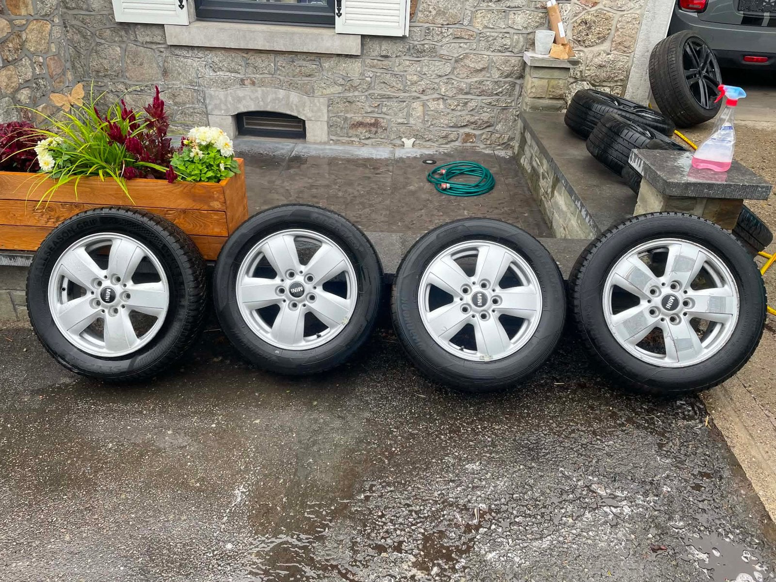 4 jantes mini, 15 pouces, Pneus et Jantes, 4 Saisons, Enlèvement