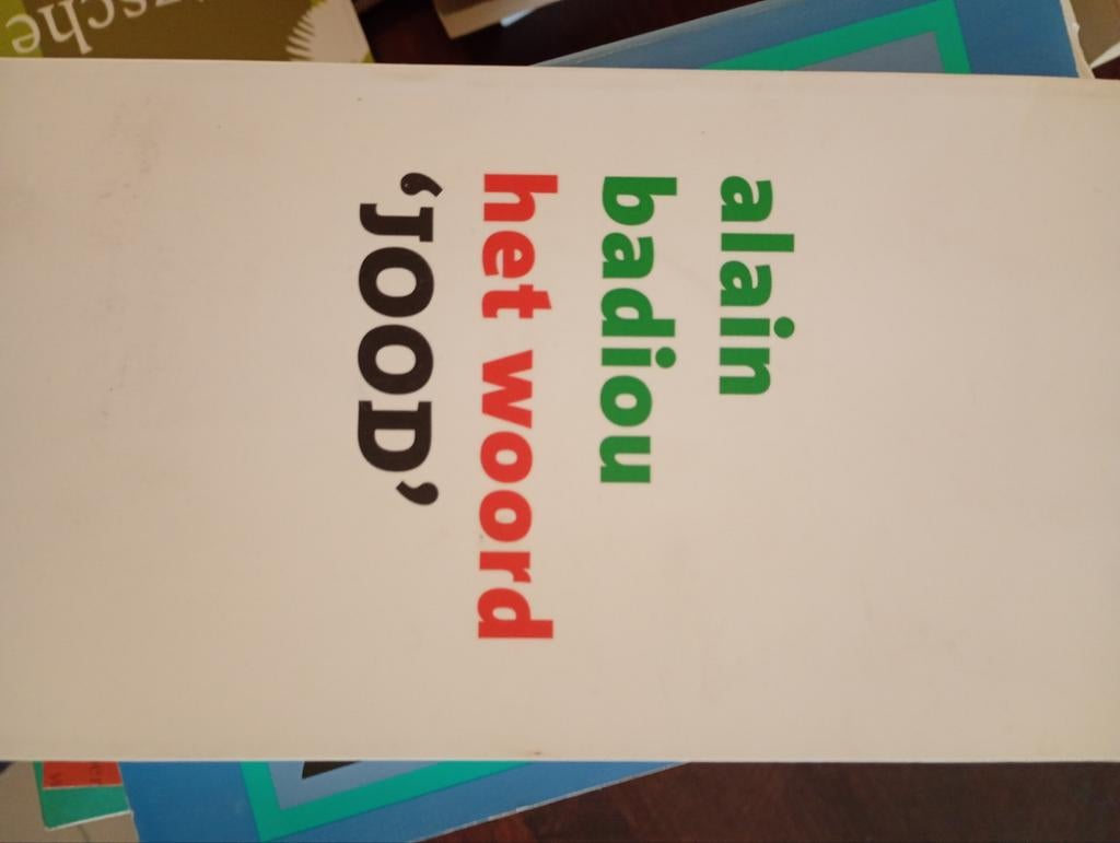 Badiou. Het woord Jood, Ophalen of Verzenden
