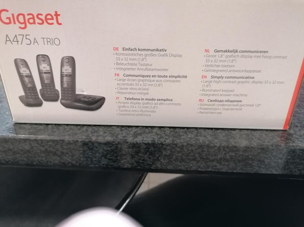 vaste telefoonset trio, Ophalen, Gebruikt, 3 handsets