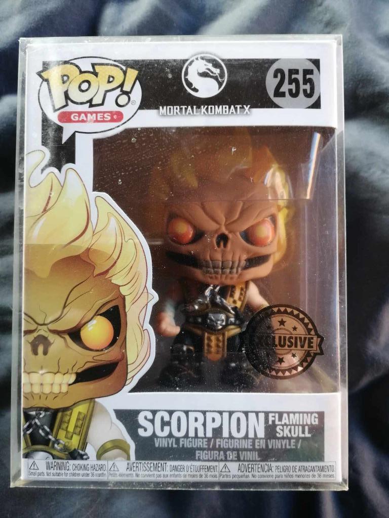 scorpion flaming skull 255 mortal kombat funko pop, Collections, Enlèvement, Neuf, Poupée