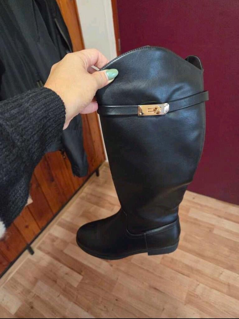 Bottes hautes neuves, Neuf, Enlèvement ou Envoi, Bottes hautes, Noir