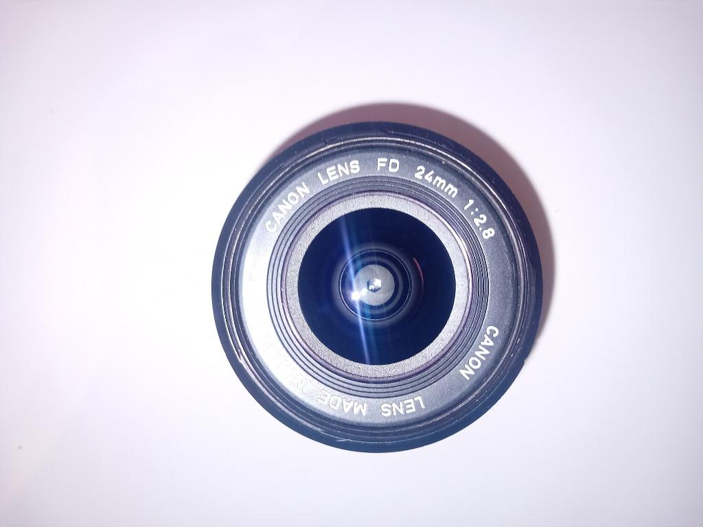 Canon FD 24 mm f/ 2.8 (objectif), Enlèvement ou Envoi, Comme neuf, Lentille standard