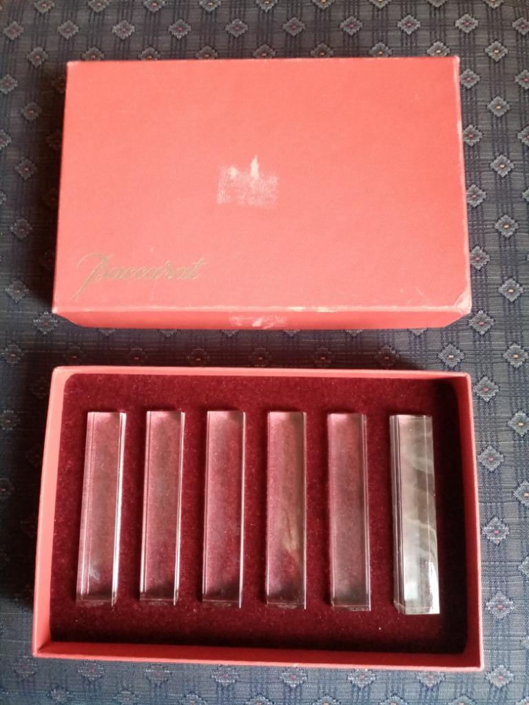 Baccarat France 50s kristallen messensteunset, Ophalen of Verzenden