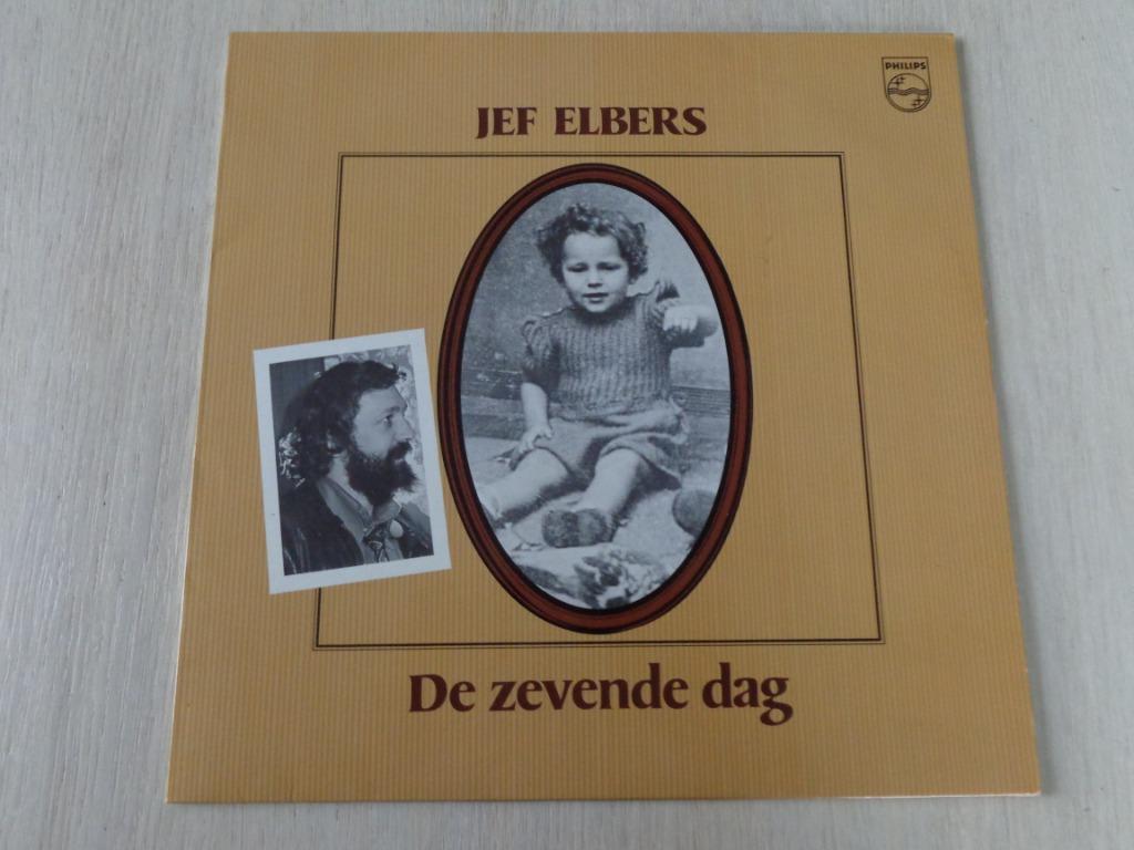 Jef Elbers – De Zevende Dag, Cd's en Dvd's, Vinyl | Nederlandstalig, Ophalen of Verzenden, Zo goed als nieuw, 12 inch, Overige genres
