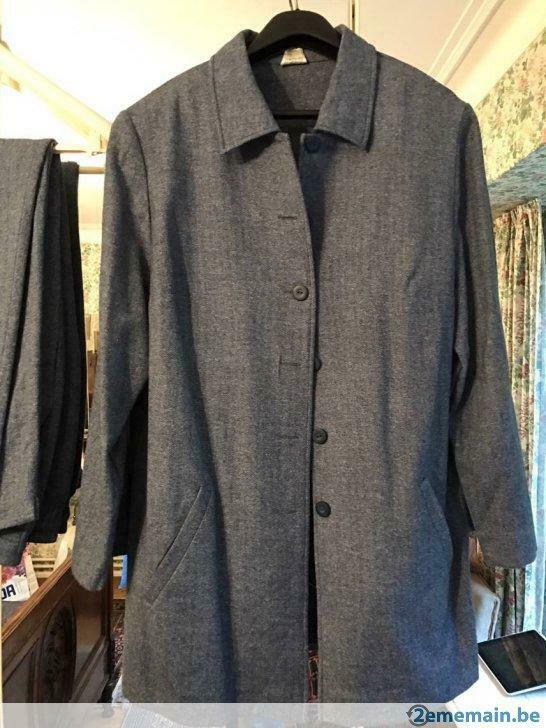 Tailleur pantalon bleu, Porté, Taille 46/48 (XL) ou plus grande, Bleu