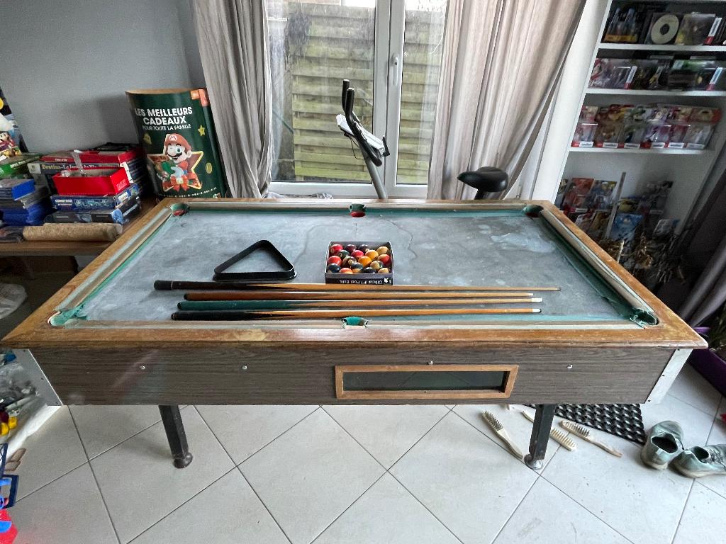 Billard à rénover, Sports & Fitness, Billards & Billards américains, Enlèvement ou Envoi, Utilisé