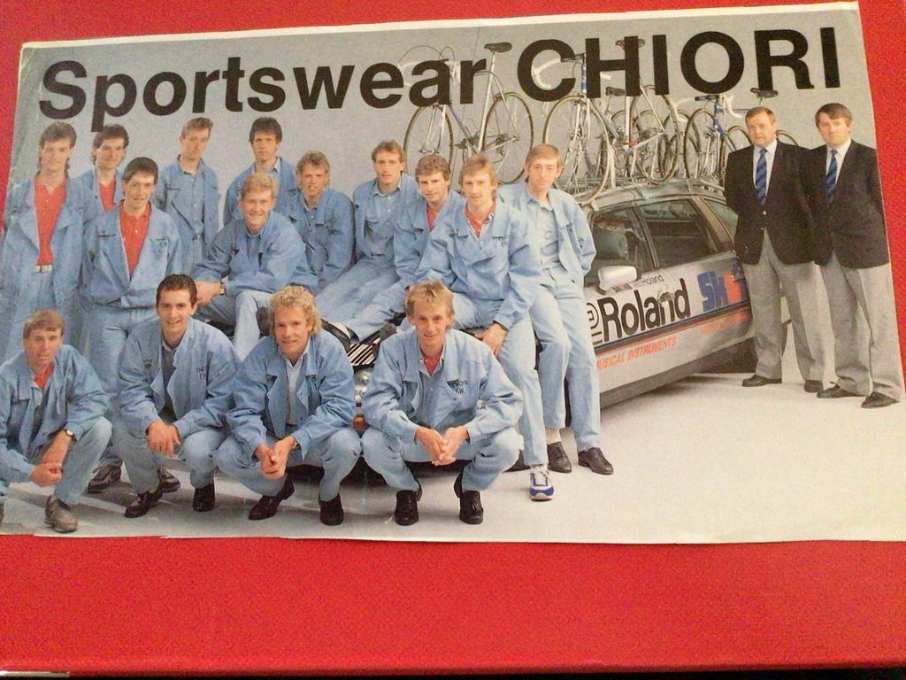 Wielerposter 1987 team roland skala tw colnago, Verzenden