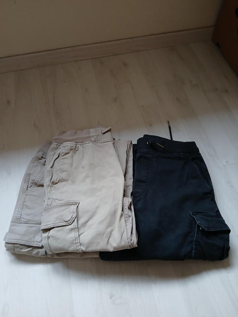 Cargobroeken, Zwart, Ophalen of Verzenden, Zo goed als nieuw, H&M