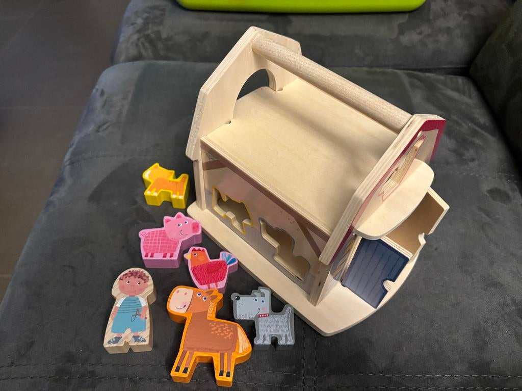 Haba houten doos in nikkelconditie, Kinderen en Baby's, Ophalen of Verzenden, Zo goed als nieuw