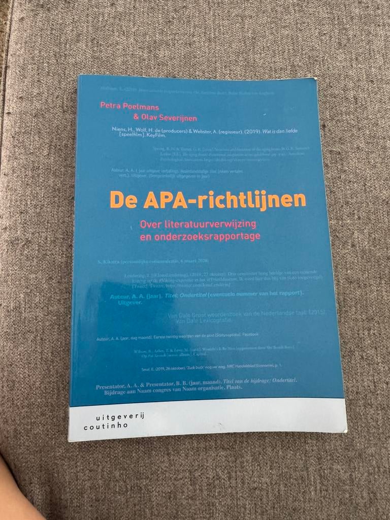 Petra Poelmans - De APA-richtlijnen, Ophalen, Petra Poelmans; Olav Severijnen