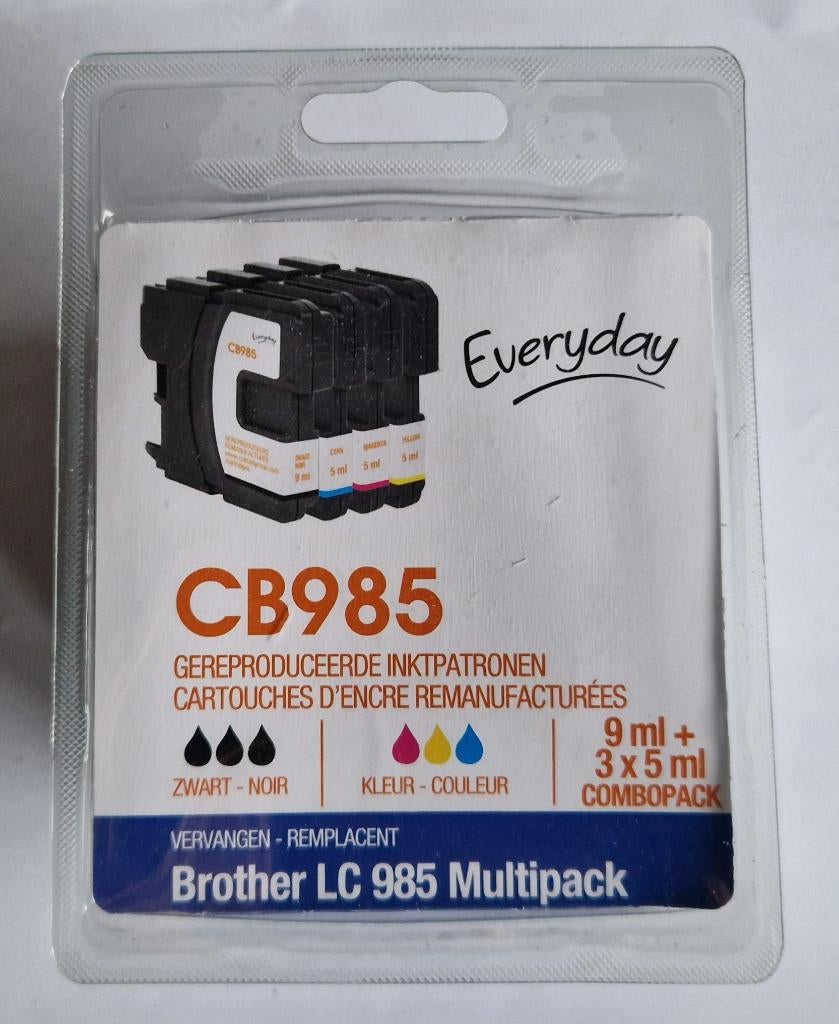 inktpatronen Brother LC 985 Multipack, Zwart en Kleur, Computers en Software, Printerbenodigdheden, Nieuw, Cartridge, Ophalen of Verzenden