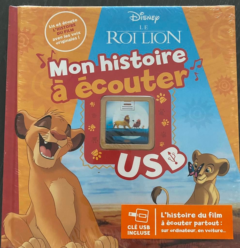 Le Roi Lion - Histoire à écouter avec clé usb - NEUF, Nieuw