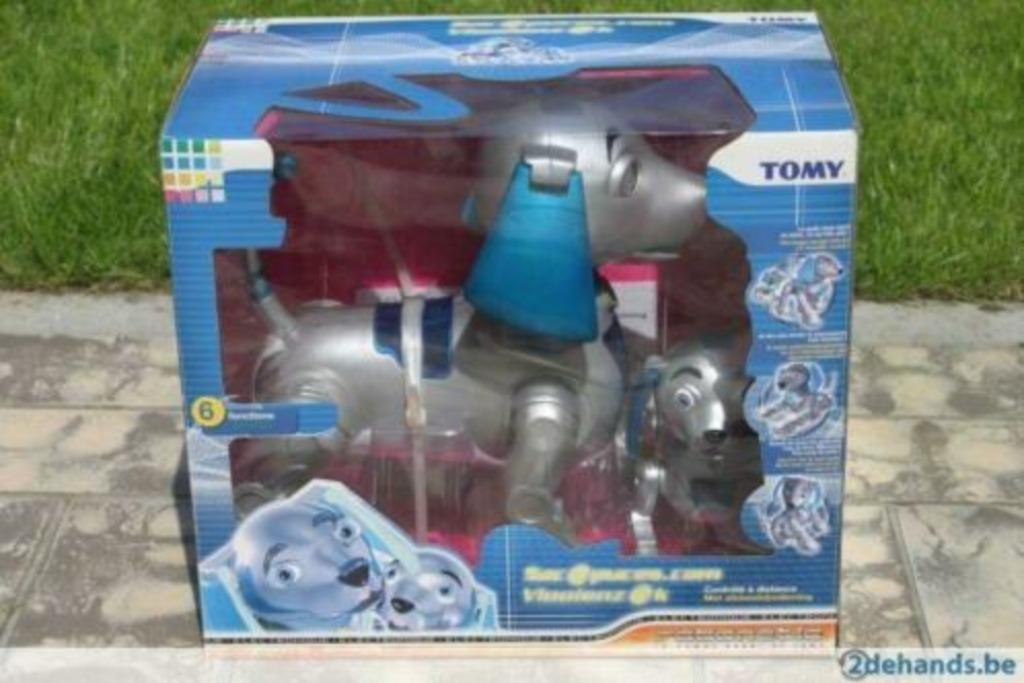 Robothond met puppy, Ophalen, Gebruikt