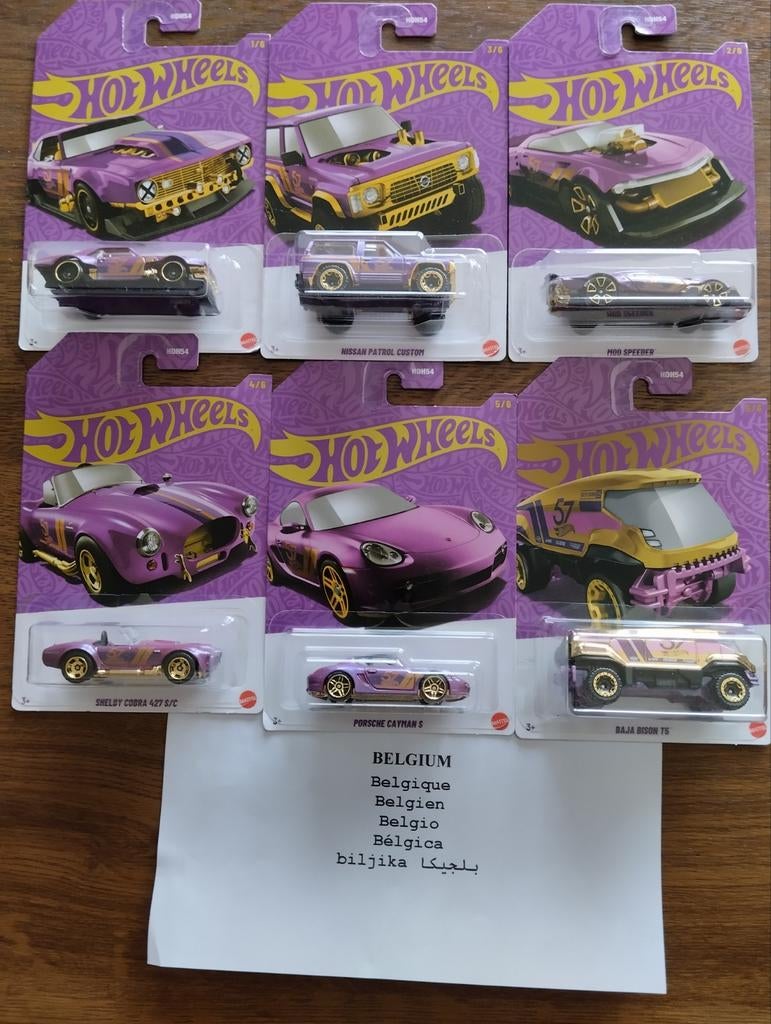 Mattel Hot Wheels Pearl & Chrome 57th Anniversary Collection, Envoi, Neuf