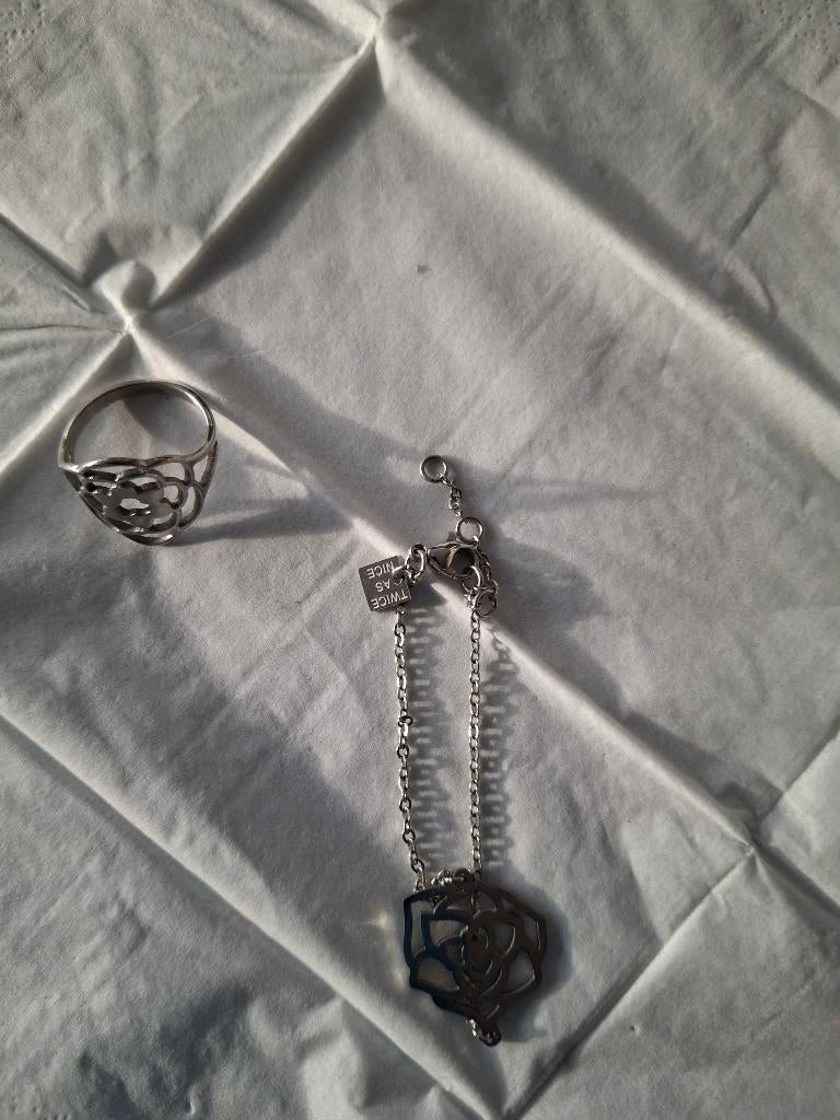 Ketting + ring twice as nice, Enlèvement ou Envoi, Comme neuf