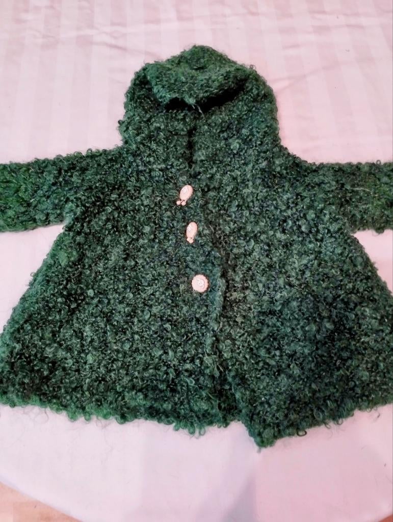 Manteau en laine vert taille 1 an/18 mois, Ophalen, Zo goed als nieuw, Jasje