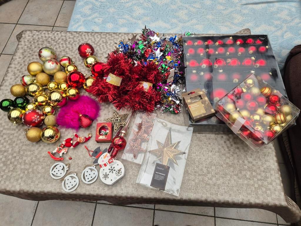 Lot kerstdecoratie/ kerstversiering meeste nieuwe staat, Diversen, Ophalen of Verzenden, Zo goed als nieuw
