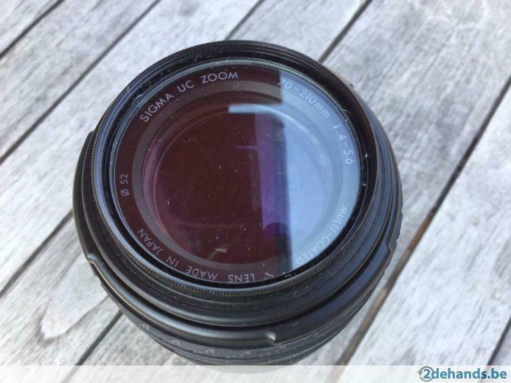 Sigma 52 mm. 70 - 210 lens voor Nikon, Ophalen, Gebruikt, Overige typen