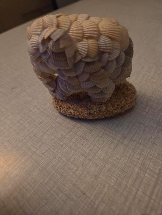 Figurine vintage en carapace d'éléphant des années 70., Antiquités & Art, Enlèvement ou Envoi