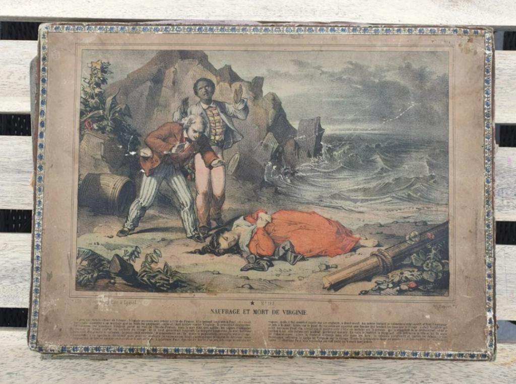 Ancien puzzle "Paul et Virginie" - Lith. Olivier - Epinal, Enlèvement ou Envoi