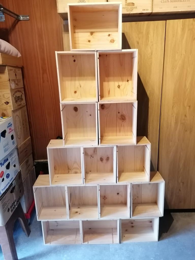 ⚠️⚠️ Caisse à vin bois 5€6€7€8€10€12€ voir liste, Enlèvement, Bois