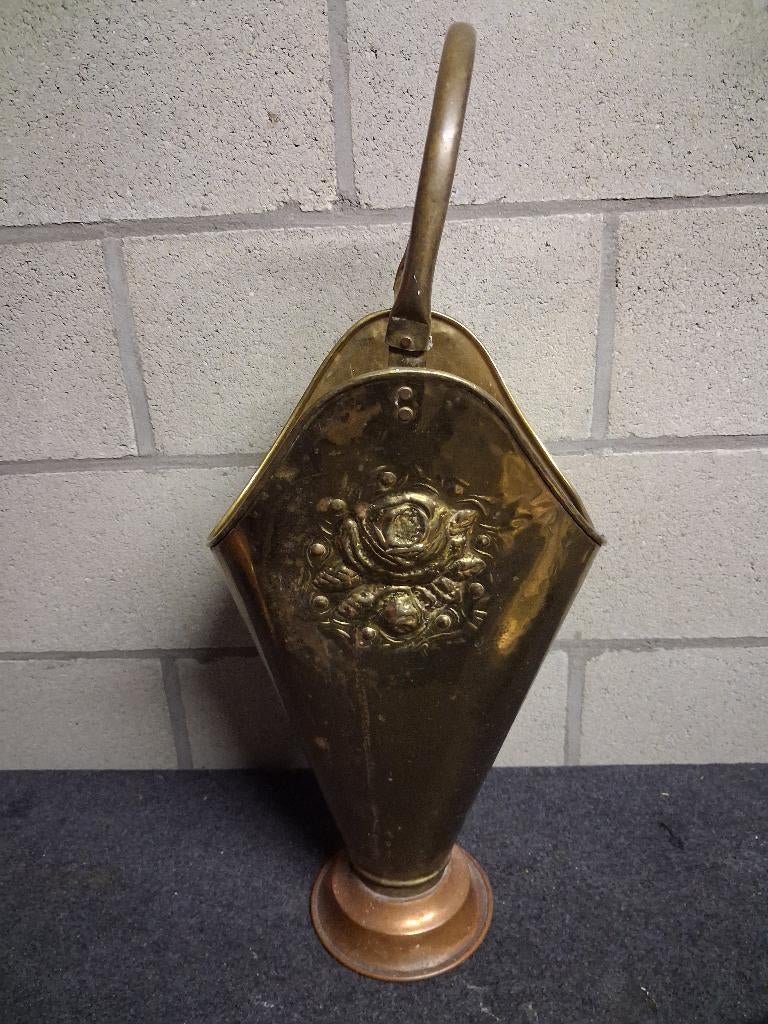 Vintage , koperen paraplubak., Ophalen of Verzenden