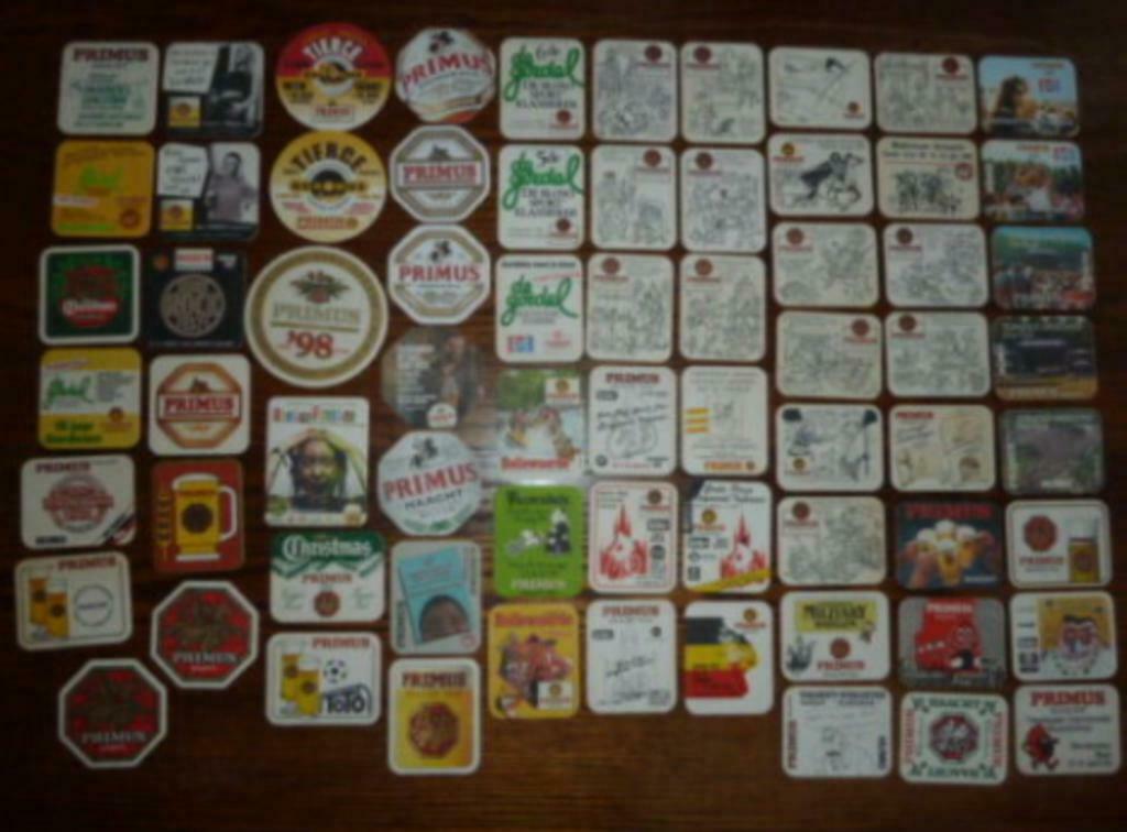 68 verschillende bier viltjes PRIMUS Haacht Boortmeerbeek, Verzamelen, Ophalen of Verzenden, Gebruikt, Viltje(s), Overige merken