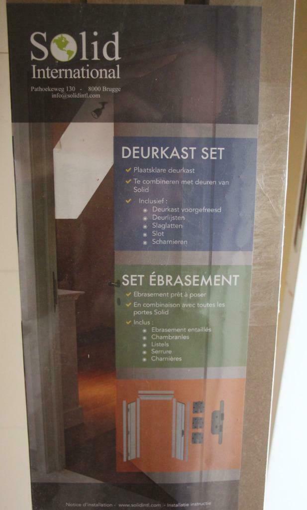 Kit complet en MDF pour porte intérieure NEUF, Bricolage & Construction, Châssis & Portes coulissantes, Neuf, Enlèvement