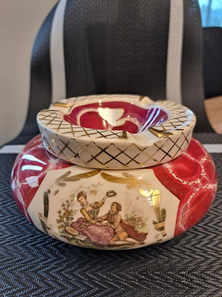 Te koop : mooie antieke asbak., Antiek en Kunst, Ophalen of Verzenden