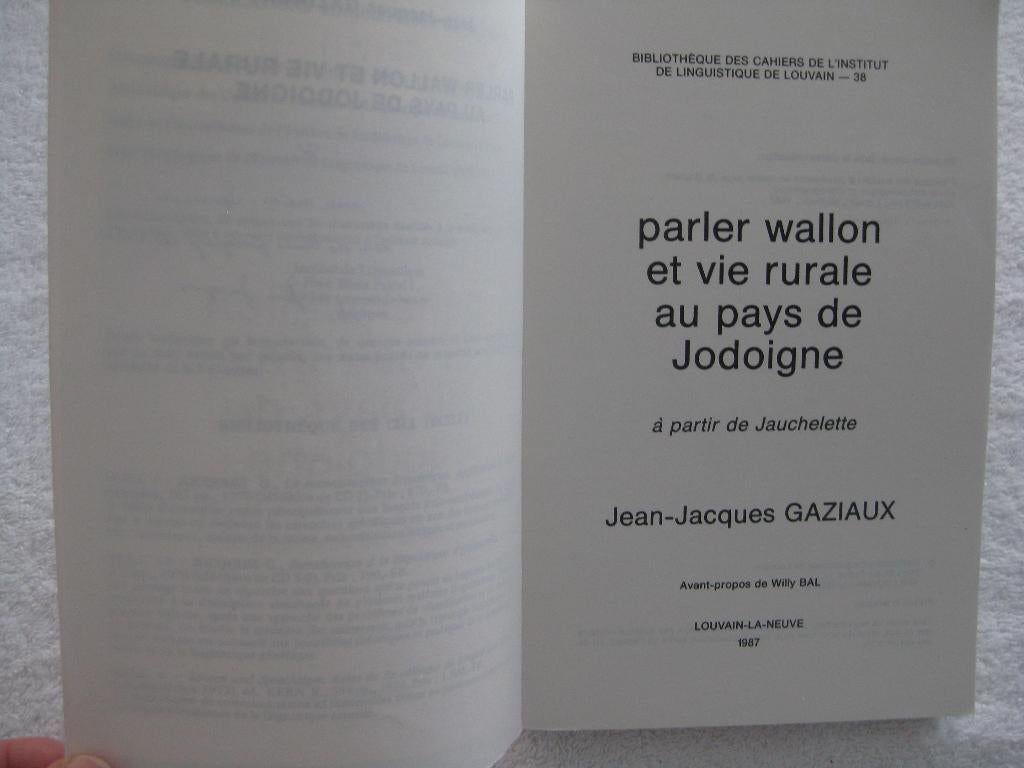 Brabant wallon Jauchelette Jodoigne - Gaziaux 1987 dédicacé, Enlèvement ou Envoi, Utilisé