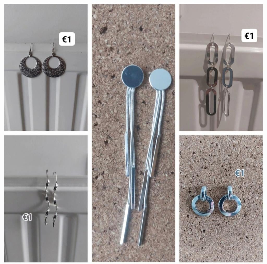 Partijtje oorbellen, Ophalen of Verzenden, Nieuw, Hangers