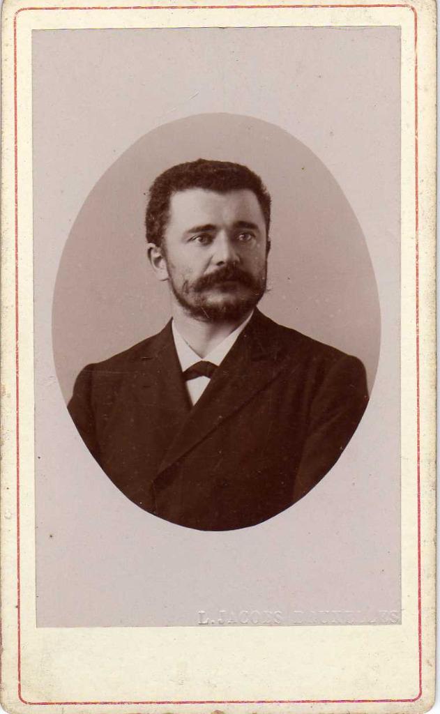 Foto formaat "carte de visite", Léonard Philippart, Gebruikt, Foto, Ophalen of Verzenden, Voor 1940