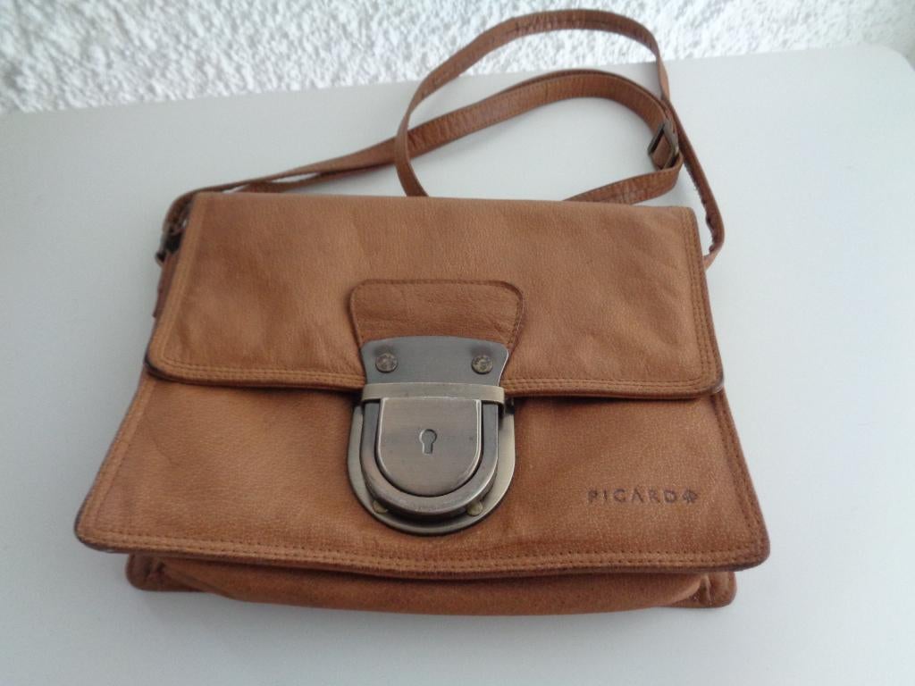 Sac à main femme Brun. Marque Picard. Ancien., Handtassen en Accessoires, Tassen | Damestassen, Verzenden, Gebruikt, Bruin, Handtas