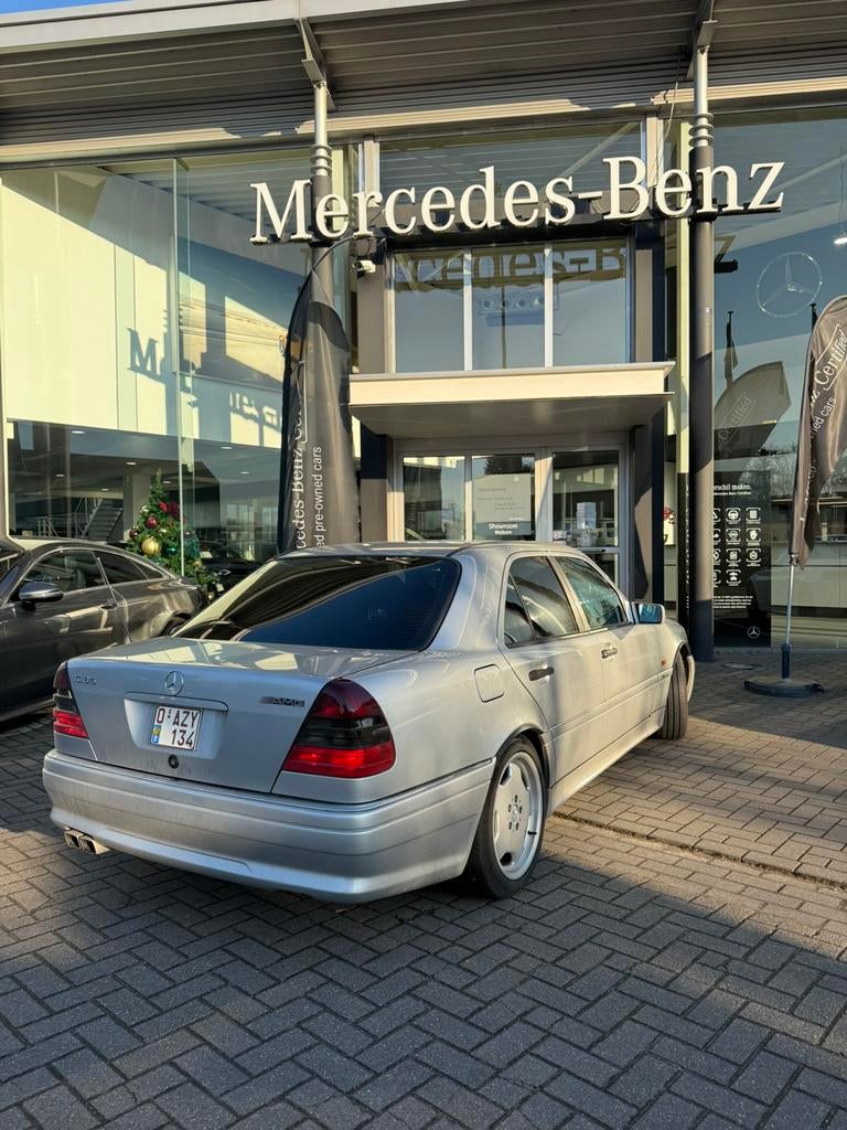 Mercedes-benz c36 amg ancêtre, Auto's, Automaat, Achterwielaandrijving, Zwart, Leder
