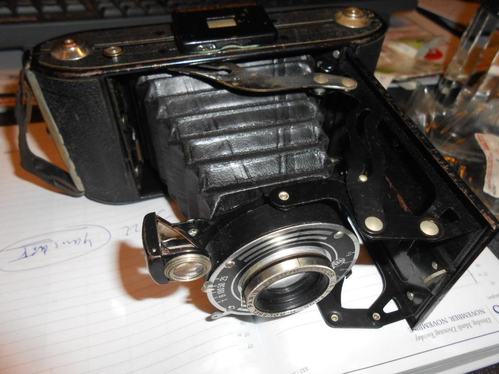 Fotocamera roussel trylor paris f105oude fotocamera h. Rouss, Ophalen of Verzenden, Gebruikt, Overige Merken