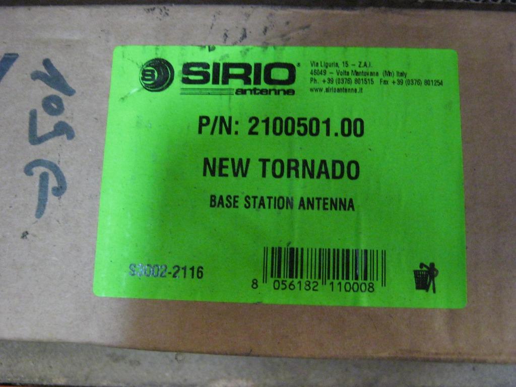 sirio new tornado neuve, Télécoms, Enlèvement, Émetteur et Récepteur