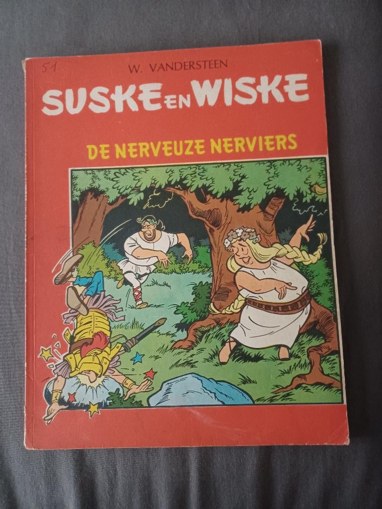 Suske en wiske nr 51. De nerveuse nerviers, Boeken, Eén stripboek, Ophalen of Verzenden, Gelezen, Willy Vandersteen