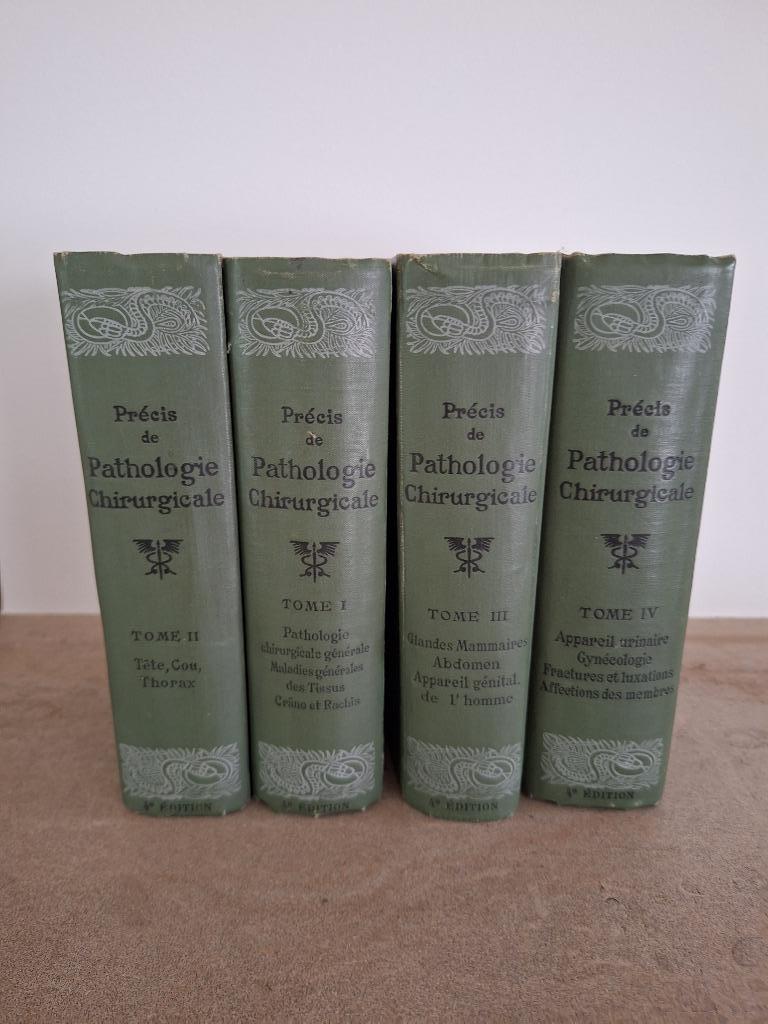100 jaar oude chirurgische boeken - naslagwerken - zie info, Antiek en Kunst, Ophalen