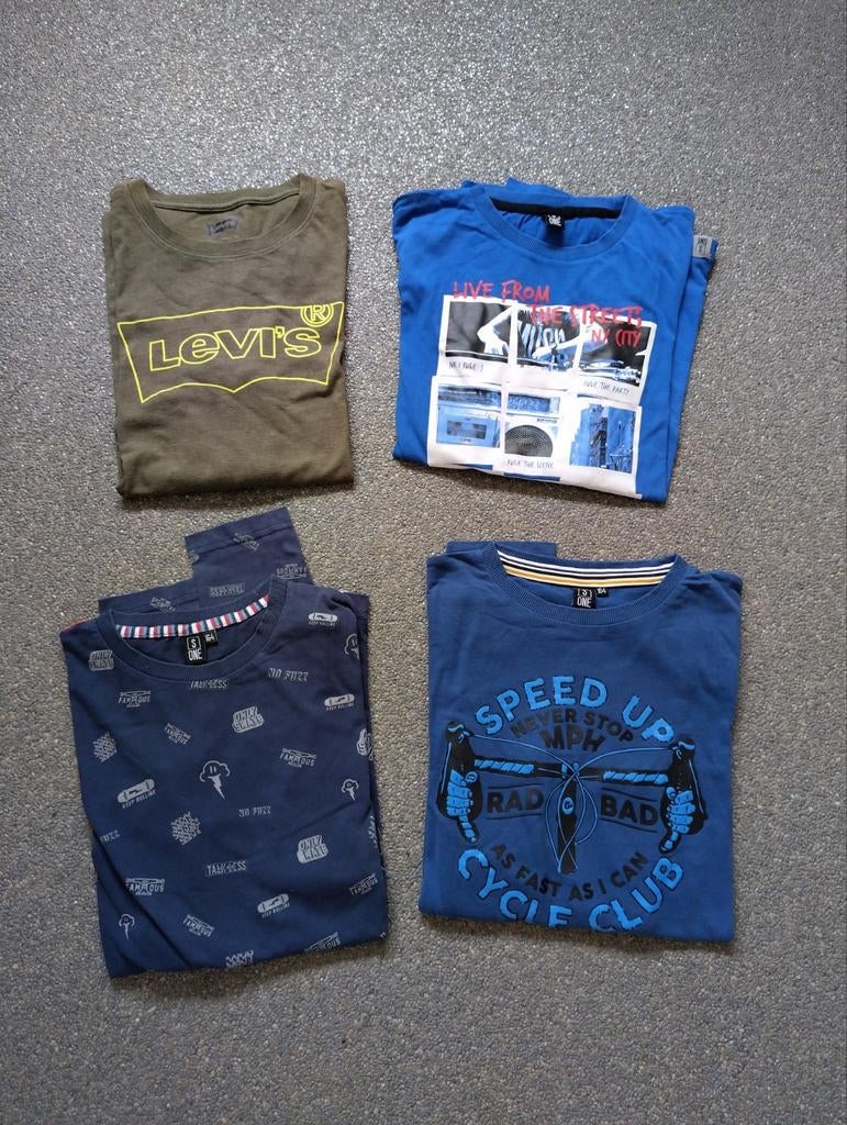 Pakket van 4 longsleeves (3 Someone, 1 Levi's) zgan, Kinderen en Baby's, Kinderkleding | Maat 158, Levi’s, Ophalen of Verzenden