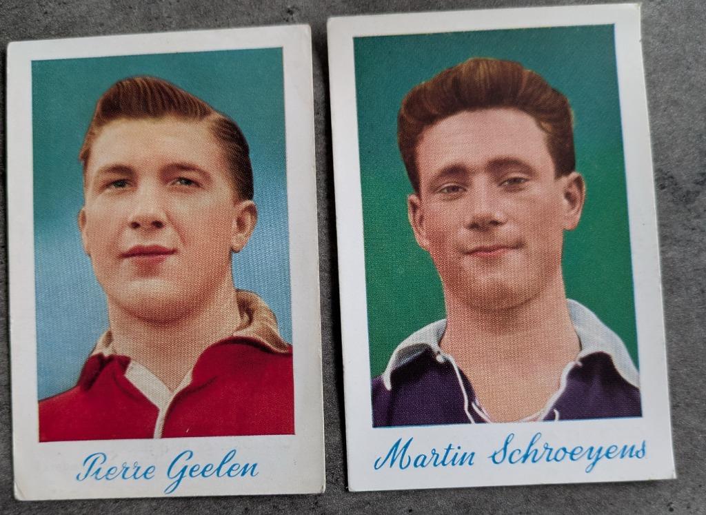 FOOTBALL 2 IMPRIMÉS DE BEUKELAAR Schroeyens Geelen Années 50, Envoi, Comme neuf