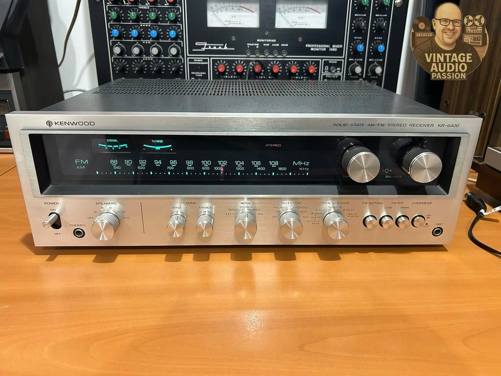 Ampli Receiver, Kenwood KR 6400, TV, Hi-fi & Vidéo, Amplificateurs & Ampli-syntoniseurs, Comme neuf, Stéréo, Enlèvement ou Envoi