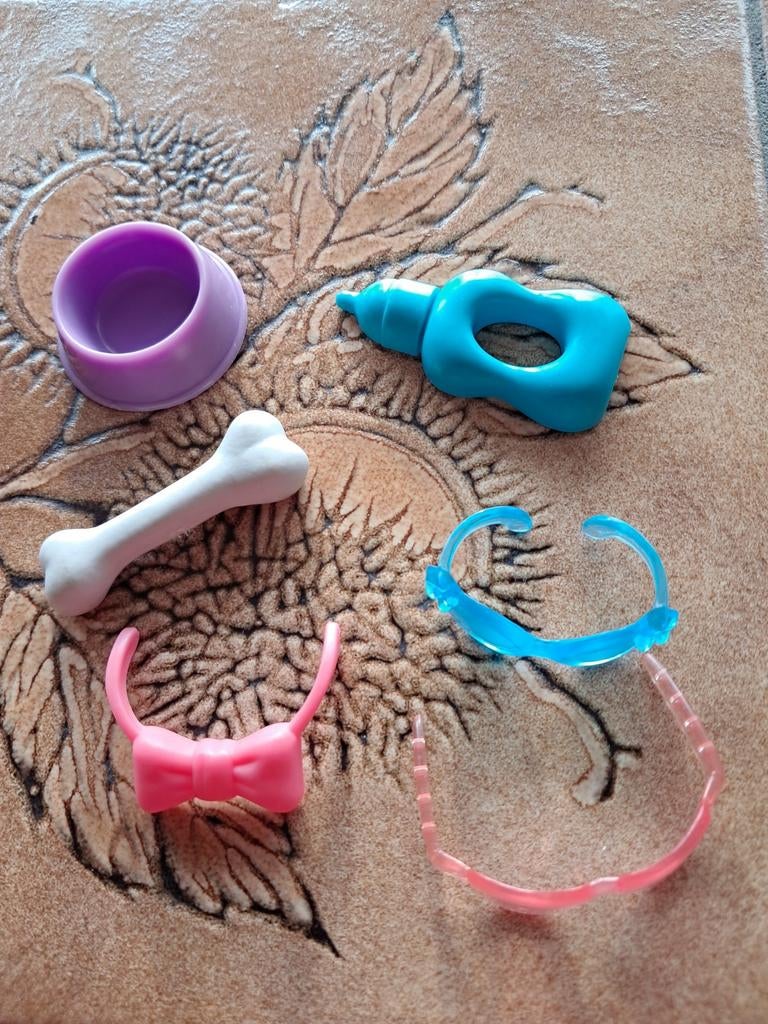Lot de 6 accessoires animaux type Littlest Pet Shop, Enfants & Bébés, Enlèvement ou Envoi, Comme neuf